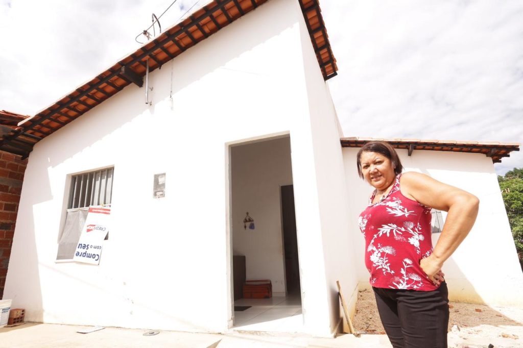 Maria Siqueira teve sua casa toda reconstruída