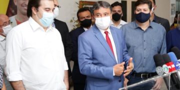 Wellington dialoga com Rodrigo Maia e Baleia Rossi sobre eleição da Câmara