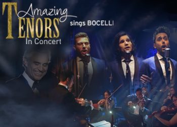 Três tenores interpretam Bocelli em espetáculo no Theatro 4 de Setembro