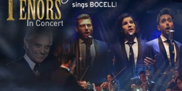 Três tenores interpretam Bocelli em espetáculo no Theatro 4 de Setembro