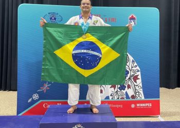 Judoca piauiense é campeão Mundial de Polícias e Bombeiros no Canadá