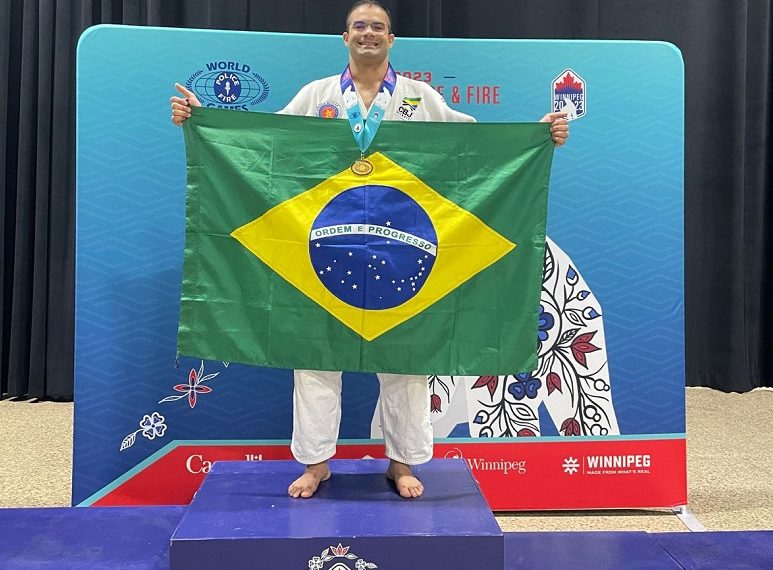 Judoca piauiense é campeão Mundial de Polícias e Bombeiros no Canadá