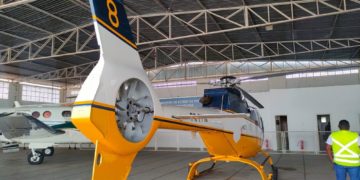 Helicóptero doado pela PRF para Secretaria de Segurança chega ao Piauí